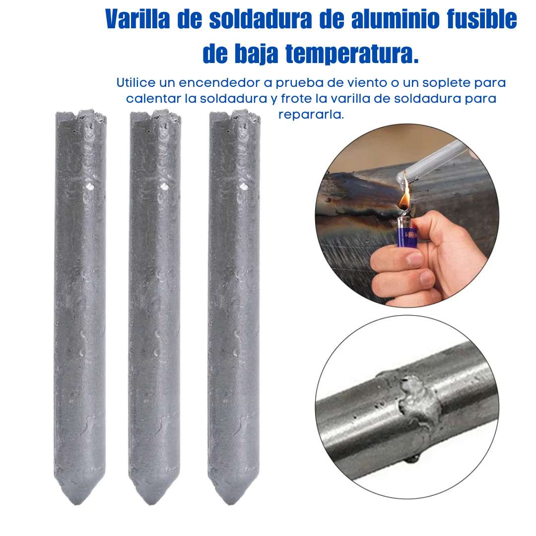 Varillas de Soldadura Low‑Temp™ – Unión Rápida para Cobre, Aluminio, Acero 🛠️