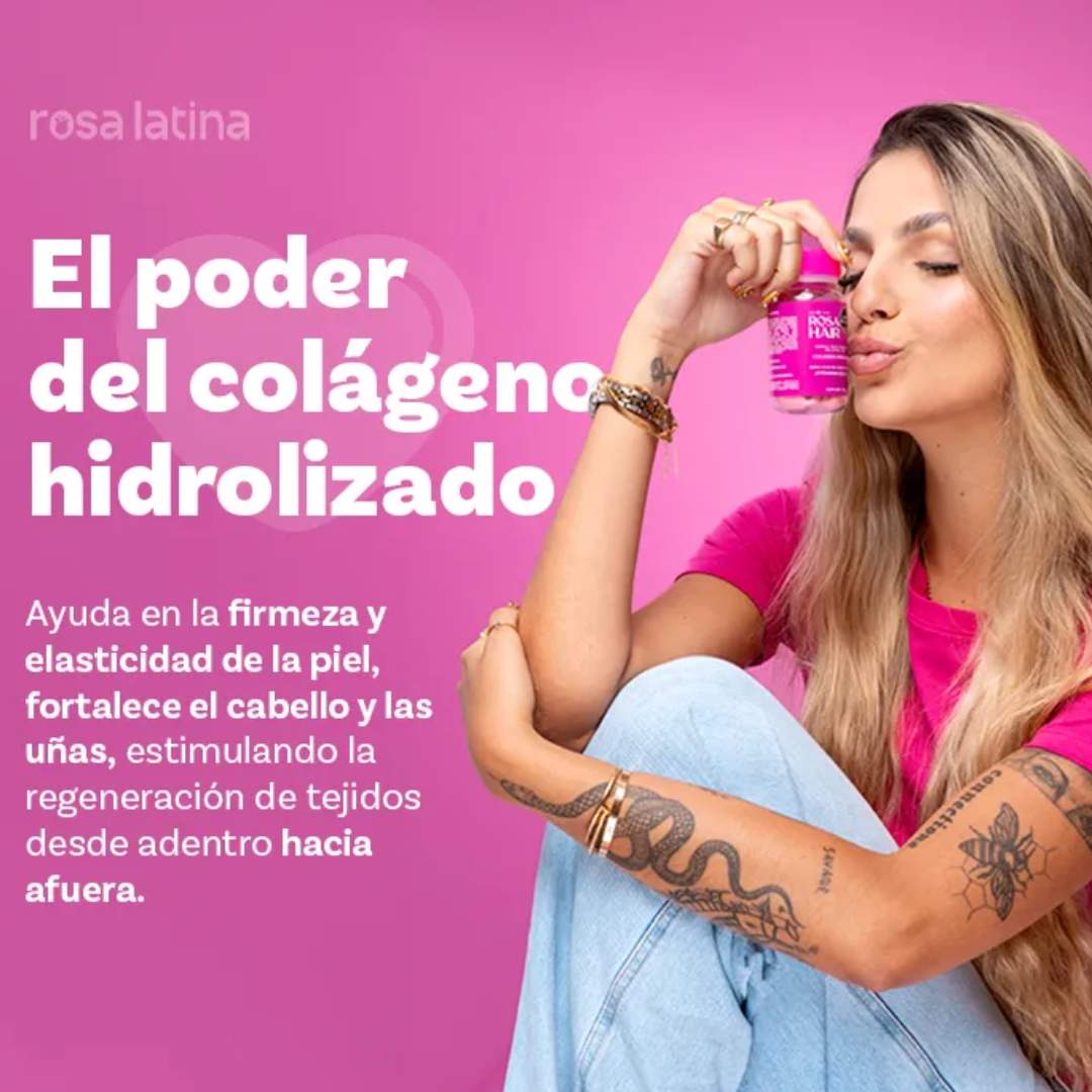 Rosa Hair™ 2 X 1 Biotina + Vitaminas – Belleza Real en Gomitas 🍓