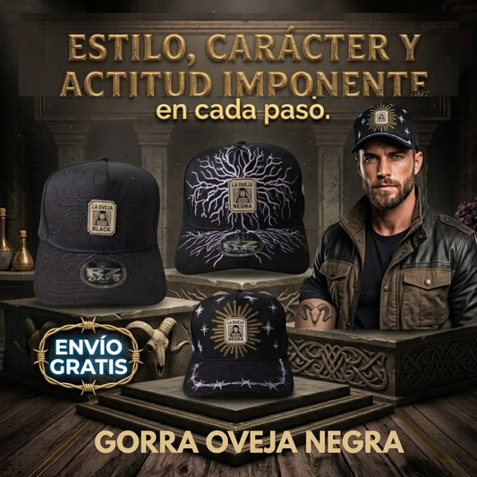 🔥🖤Gorra Oveja Negra Premium™ – Caracter, Fe y Estilo