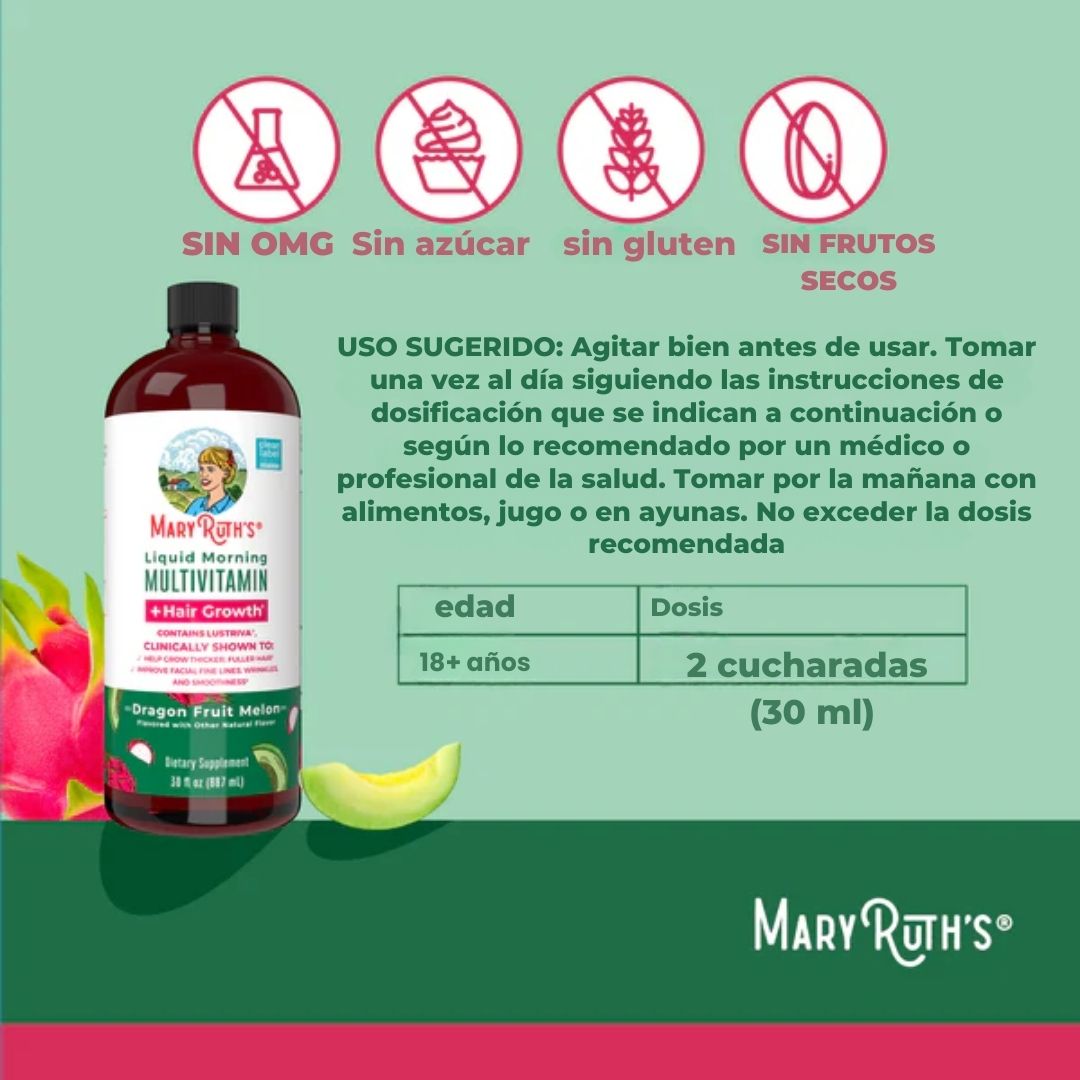 Mary Ruhts Dragon Melon™ x 887 ml – Belleza y energía líquida 🍉✨