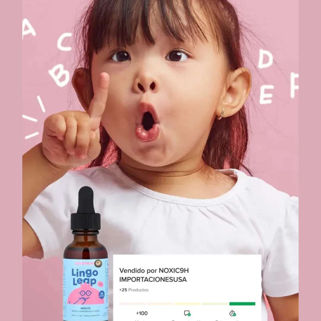 Lingo Leap™ Gotas Naturales 30ml – Estimula el habla y el aprendizaje infantil 🧠💧