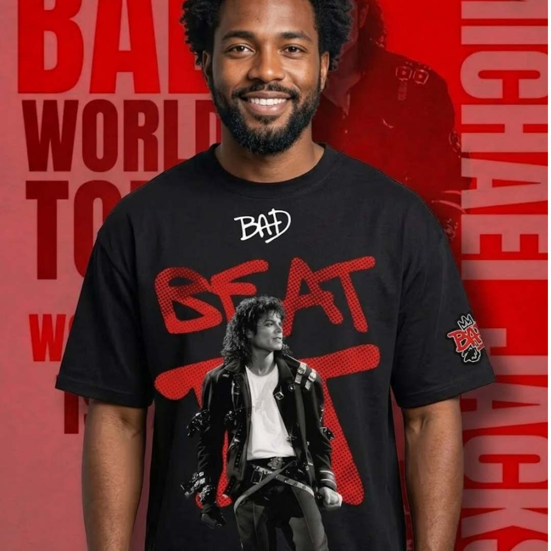 🎤🔥 Camiseta Oversize Michael Jackson™ –  Rey del Pop