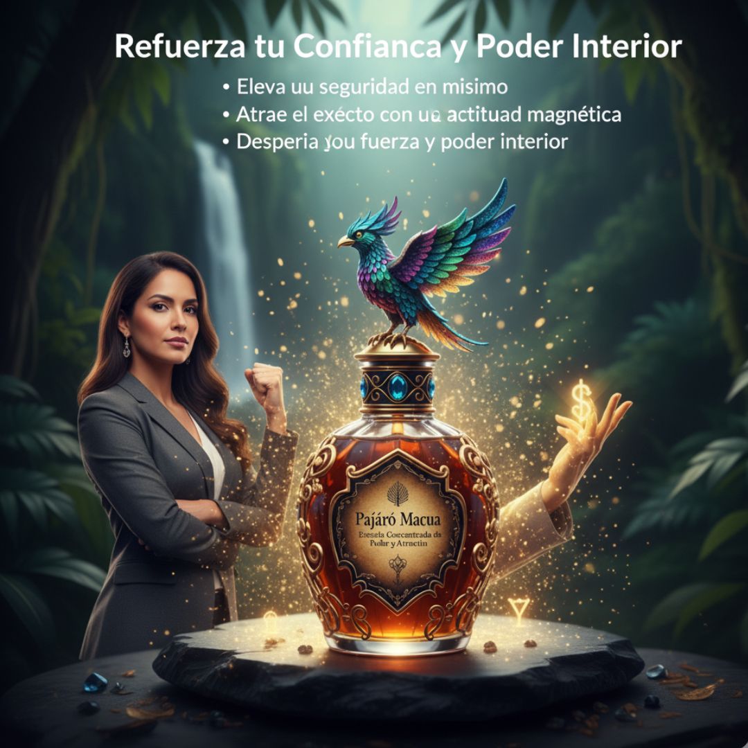 Perfume Pájaro Macua™ – Esencia Mística de Atracción y Energía 🔮