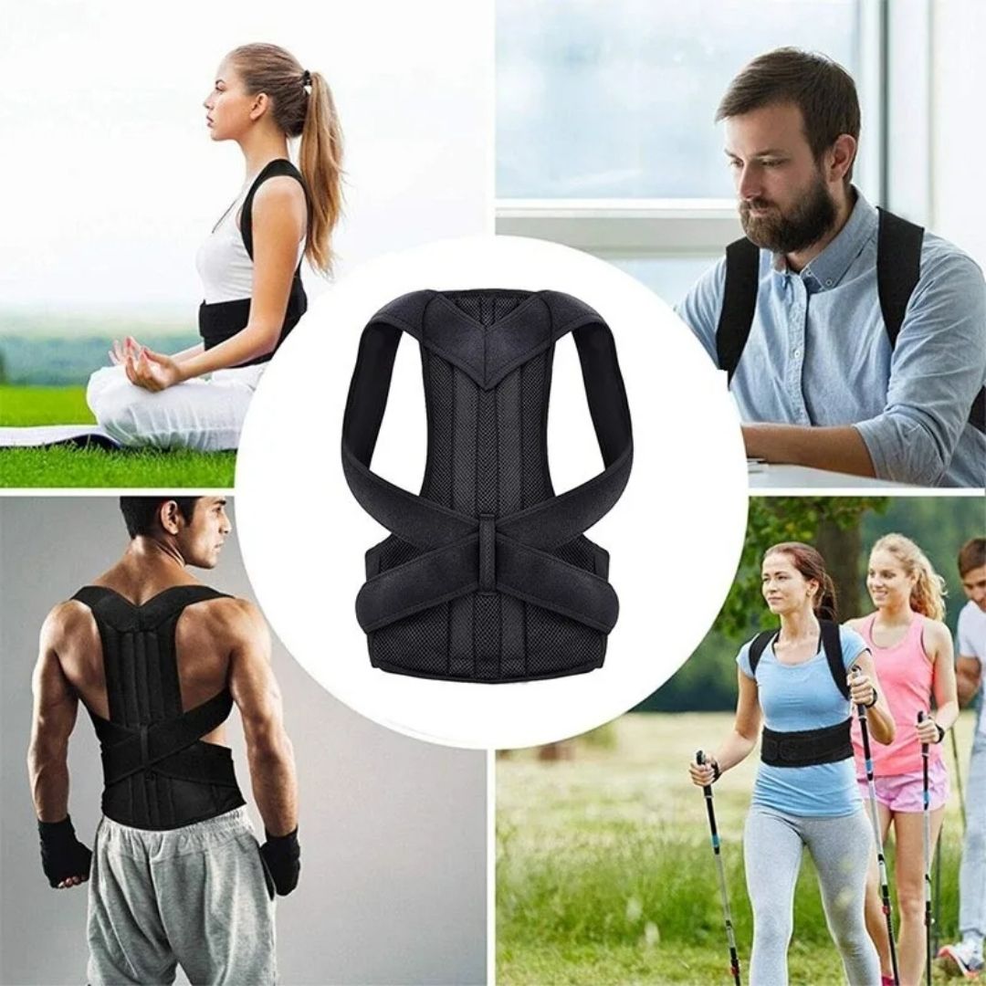 Corrector de Postura Ergonómico™ – Soporte para Espalda, Hombros y Cuello 💪