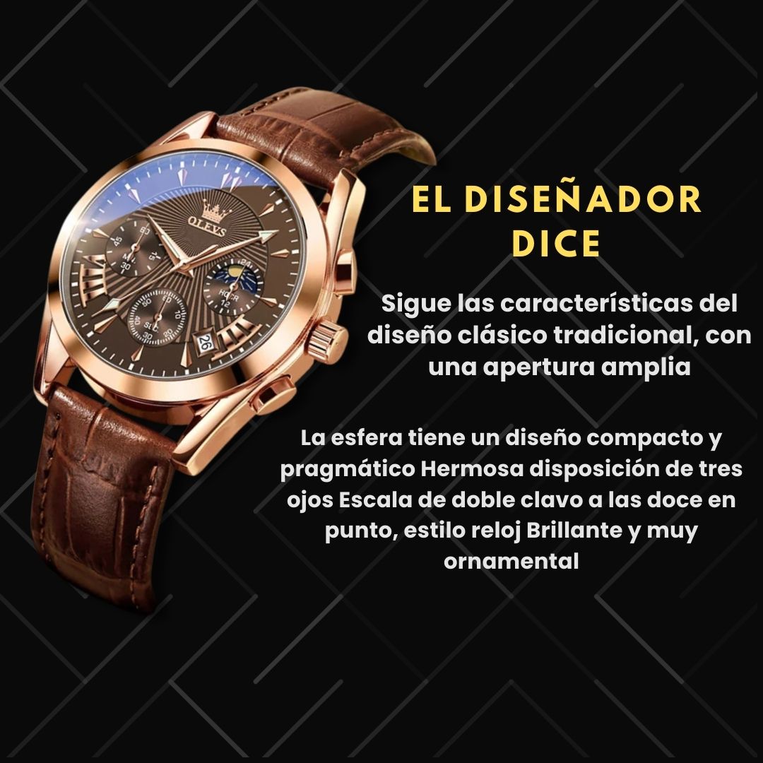 Reloj Cronógrafo Clásico  – Estilo y Precisión en tu Muñeca ⌚
