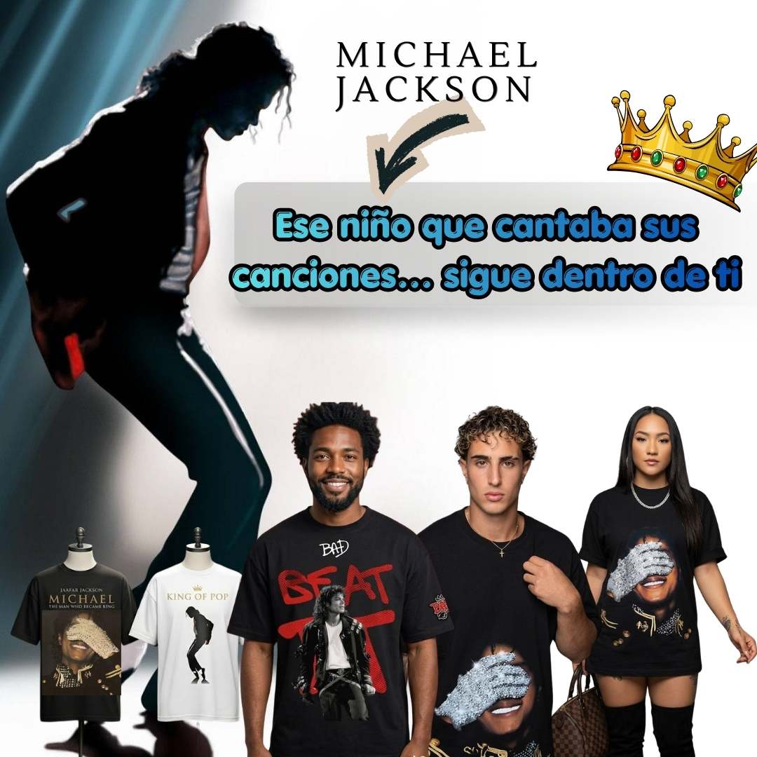 🎤🔥 Camiseta Oversize Michael Jackson™ –  Rey del Pop