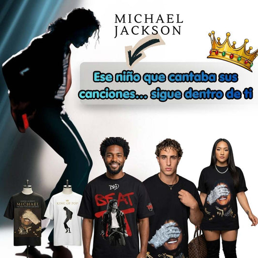 🎤🔥 Camiseta Oversize Michael Jackson™ –  Rey del Pop