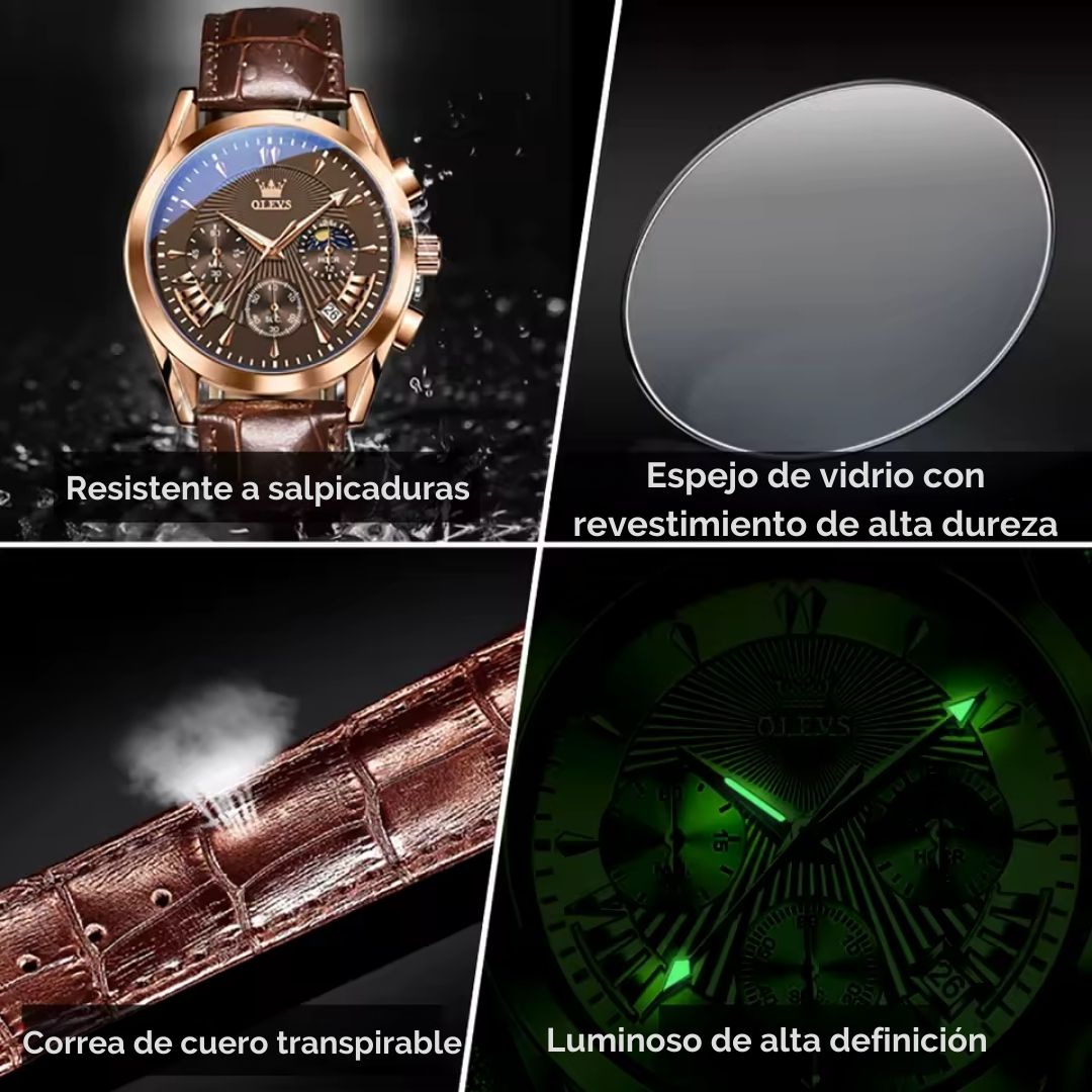 Reloj Cronógrafo Clásico  – Estilo y Precisión en tu Muñeca ⌚