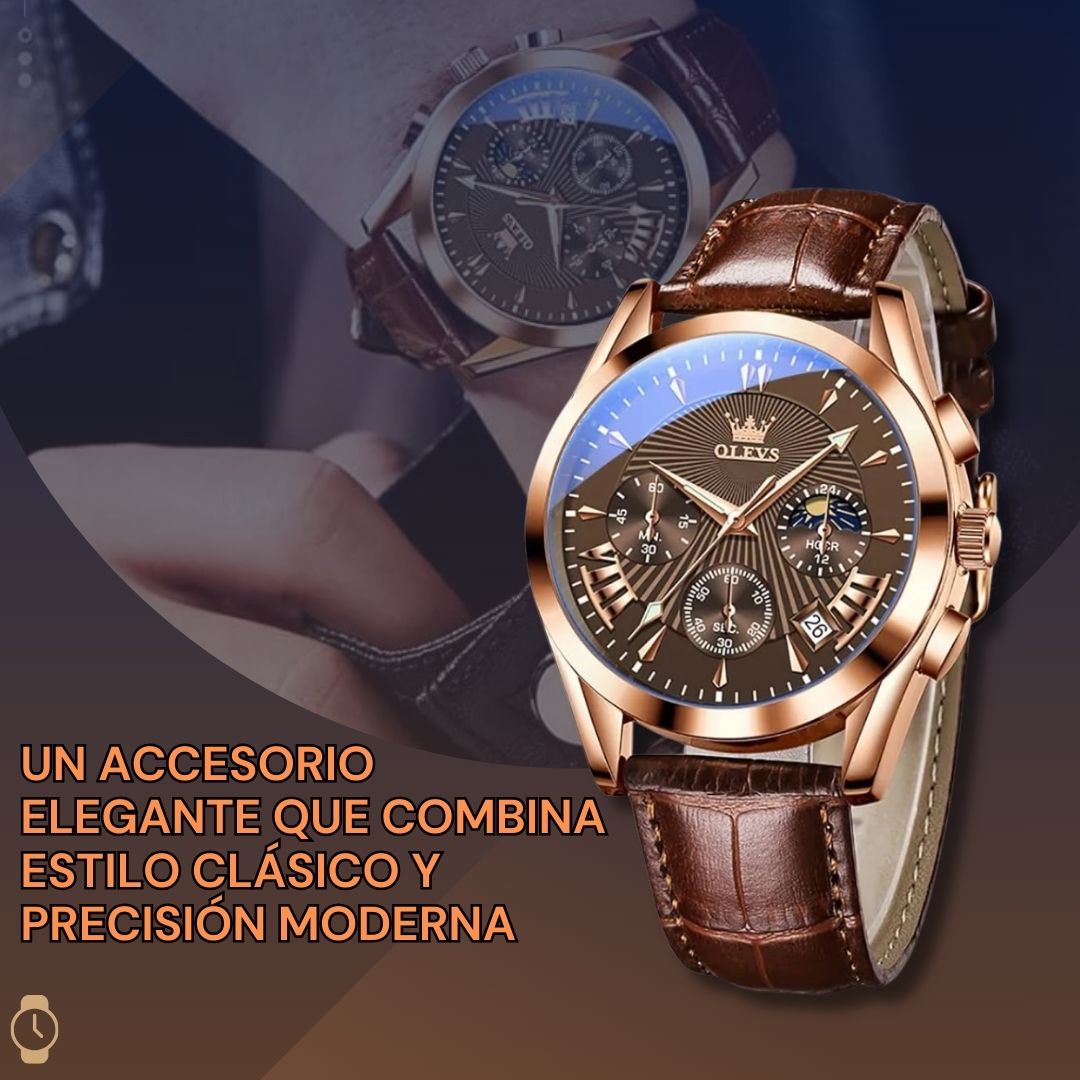 Reloj Cronógrafo Clásico  – Estilo y Precisión en tu Muñeca ⌚
