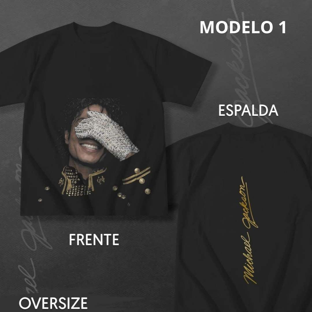 🎤🔥 Camiseta Oversize Michael Jackson™ –  Rey del Pop