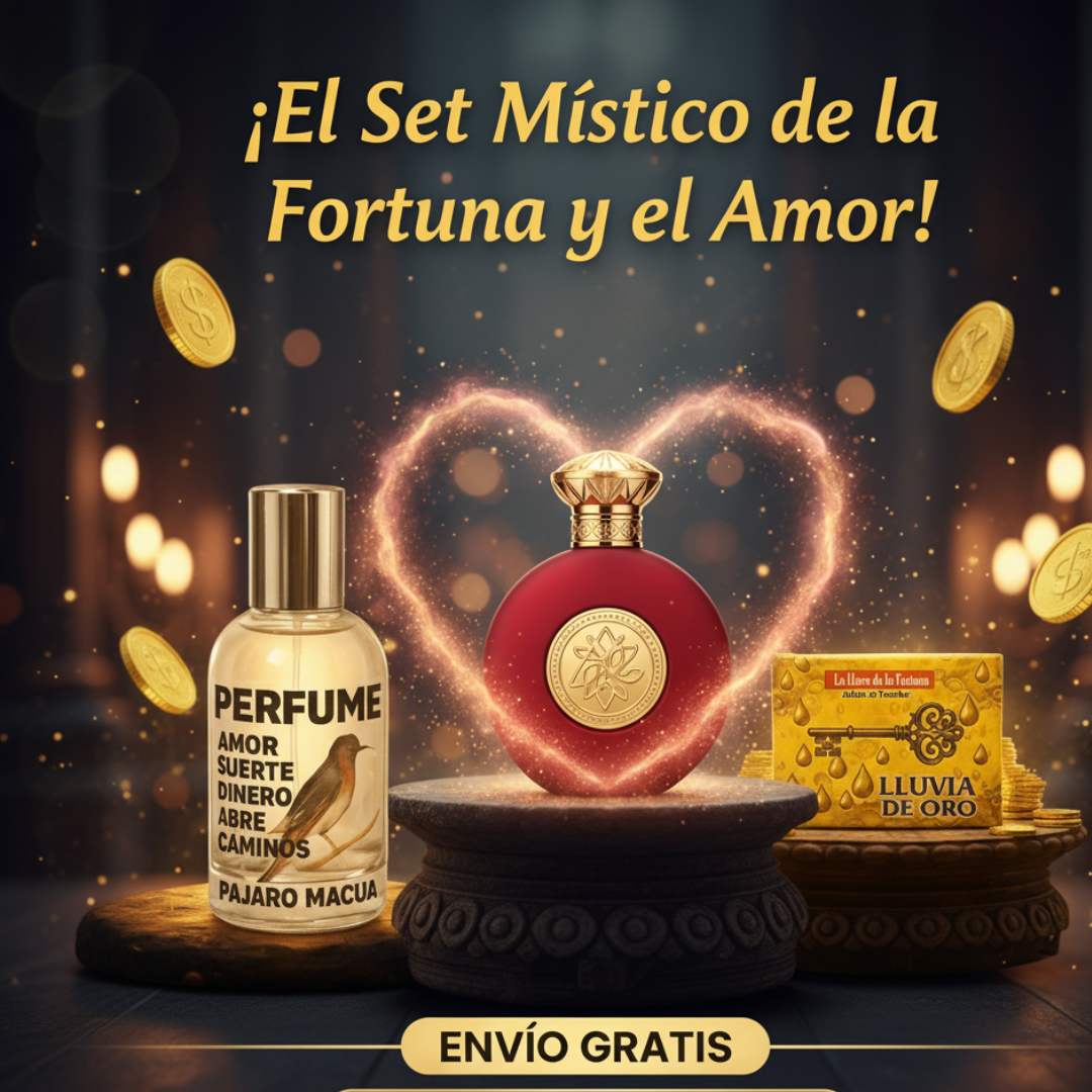 Combo Especial Amor, Salud y Fortuna™ – Perfumes Energéticos + Jabón 🍀
