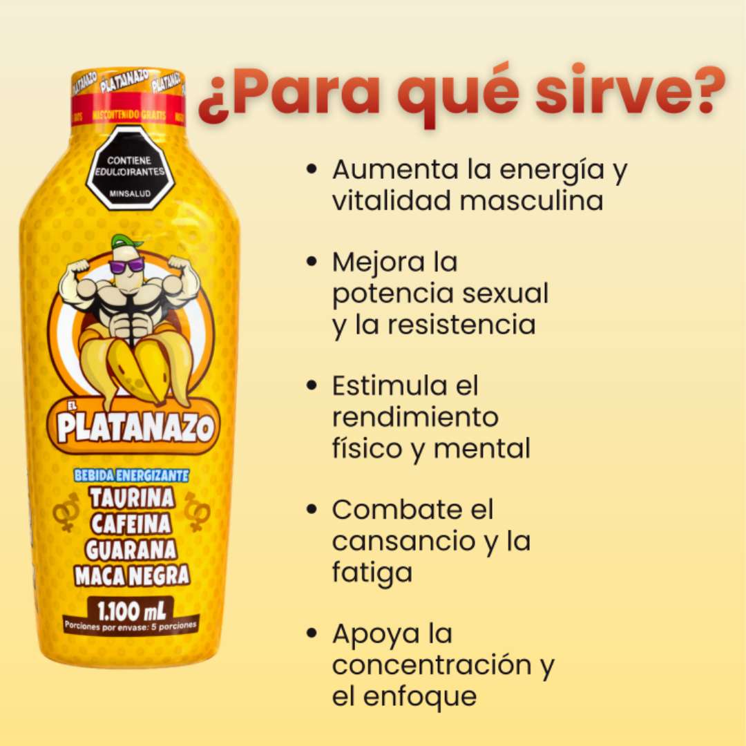 🔥 El Platanazo™ – Energía Masculina Natural y Rendimiento Total