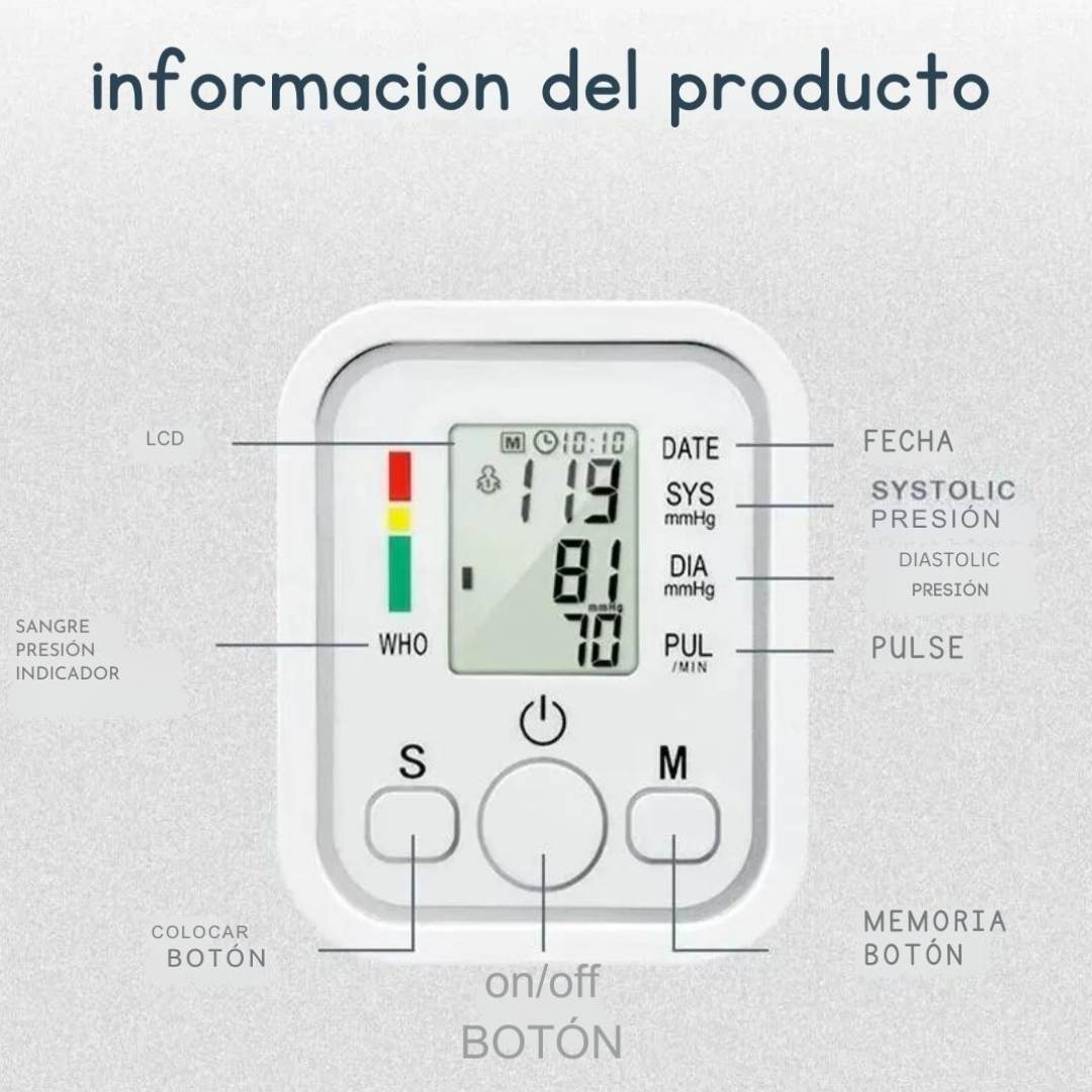 Combo Salud Vital™ – Tensiómetro Digital + Oxímetro de Pulso 🔋