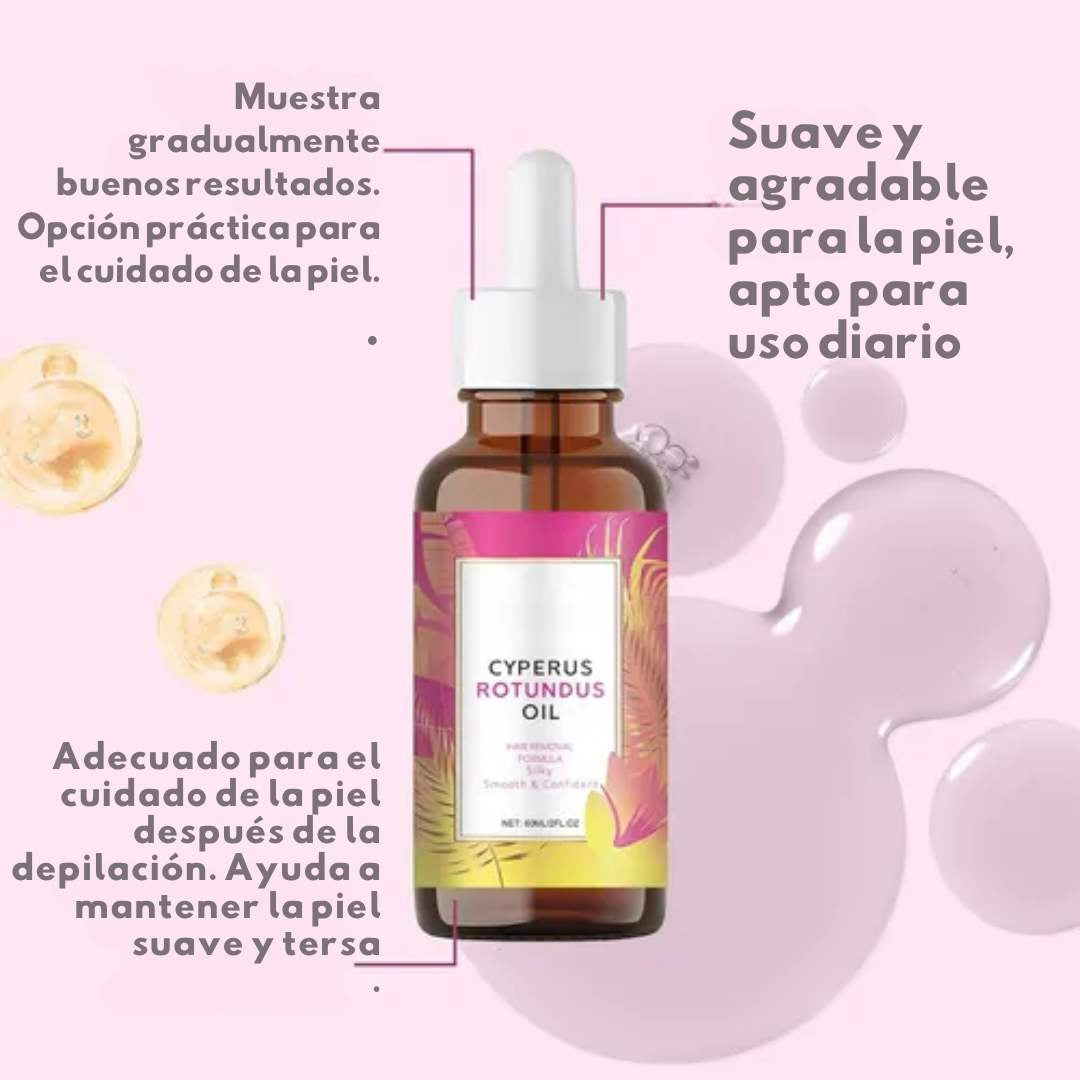 Cyperus Rotundus Oil – Piel Suave + Menos Vello Progresivo 🧴✨