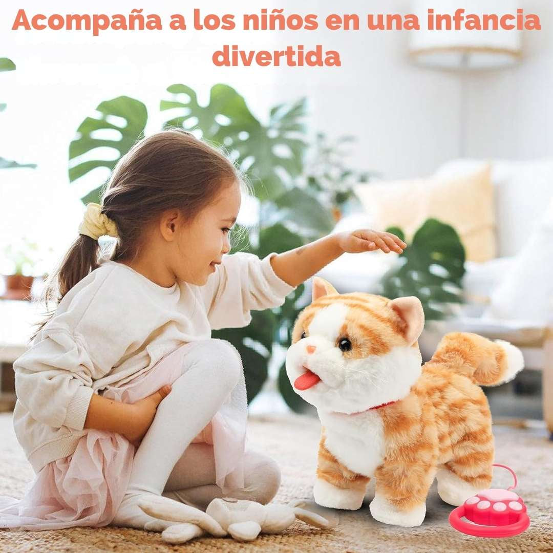 Gatito y Perrito Interactivo de Peluche™ – ¡Camina, maúlla,ladra y mueve su colita! 🐱🐶