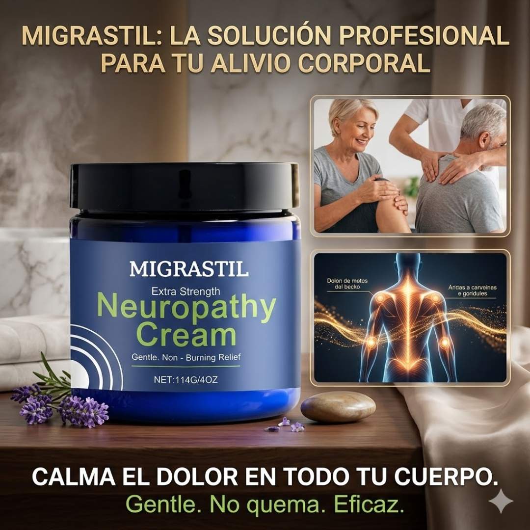 🌿Migrastil Neuropathy Relief™ 60ml – Calma Suave Sin Ardor
