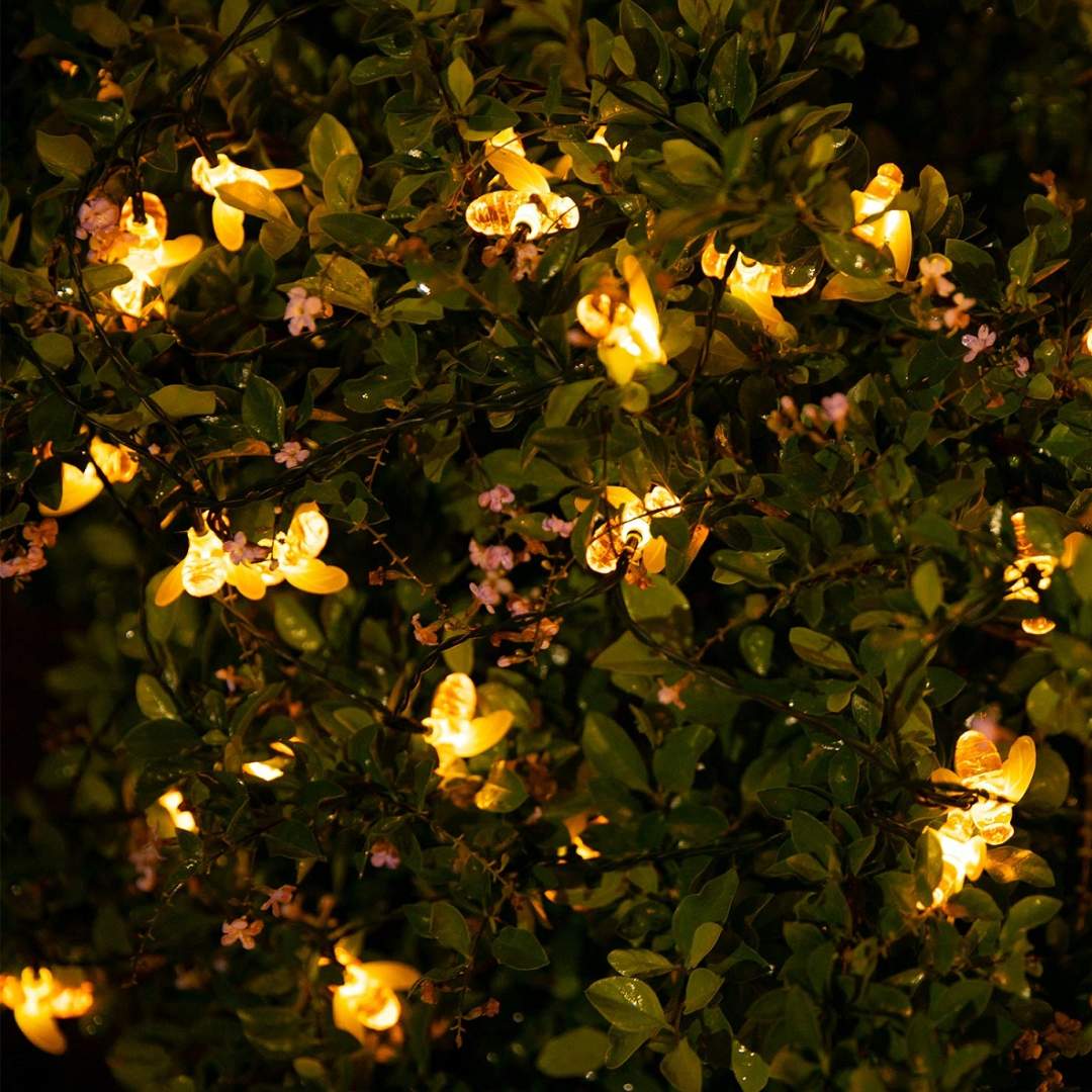 🌞 Luces Solares Abejitas™ Panel solar – Magia para tu jardín 🐝