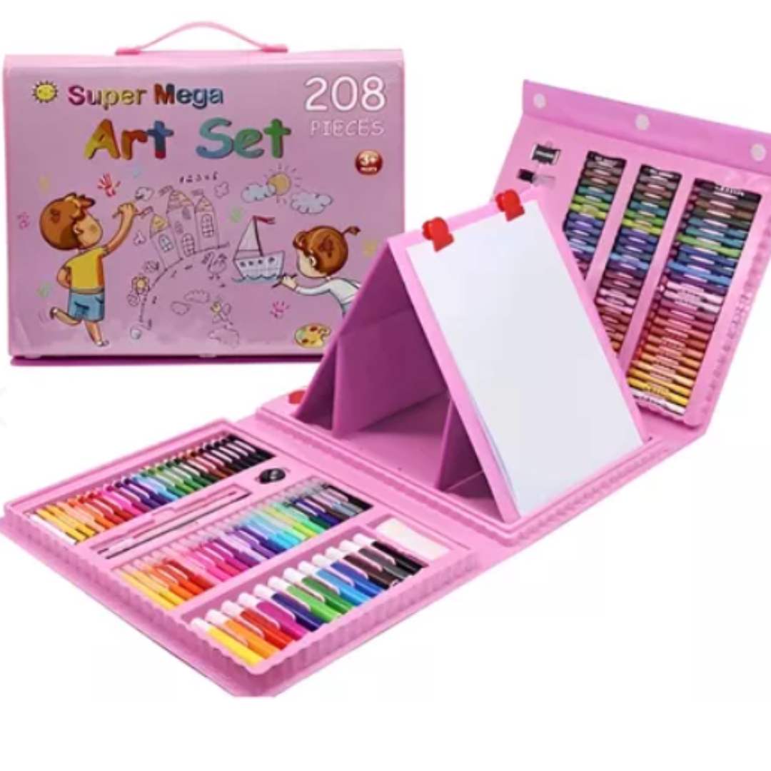 🎨 Set Maletín de Arte 208 Piezas – Creatividad en tus manos ✏️