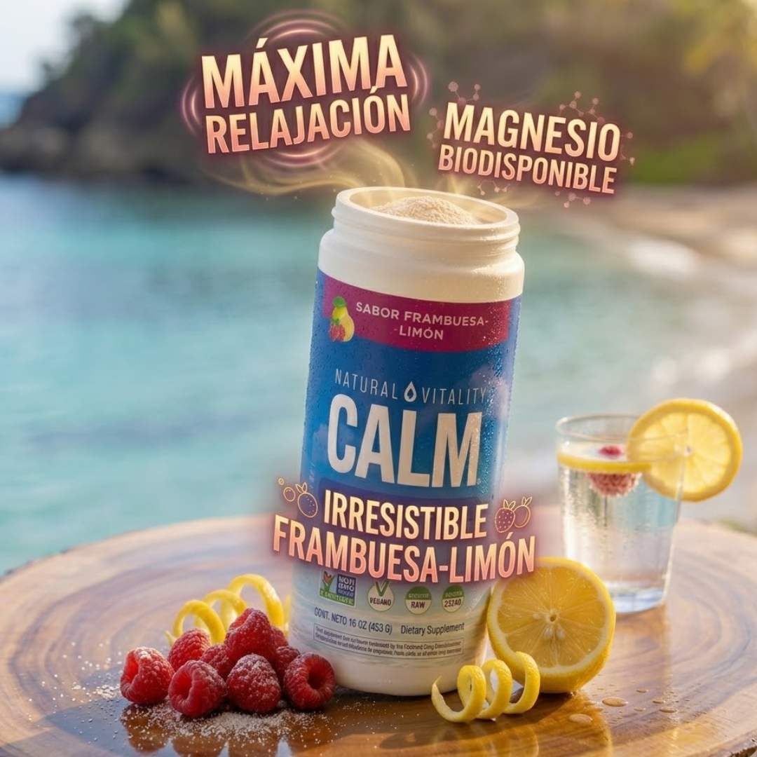 🍓🍋‍🟩Natural Calm Magnesio™  – Relájate y Equilibra tu Día en un sorbo