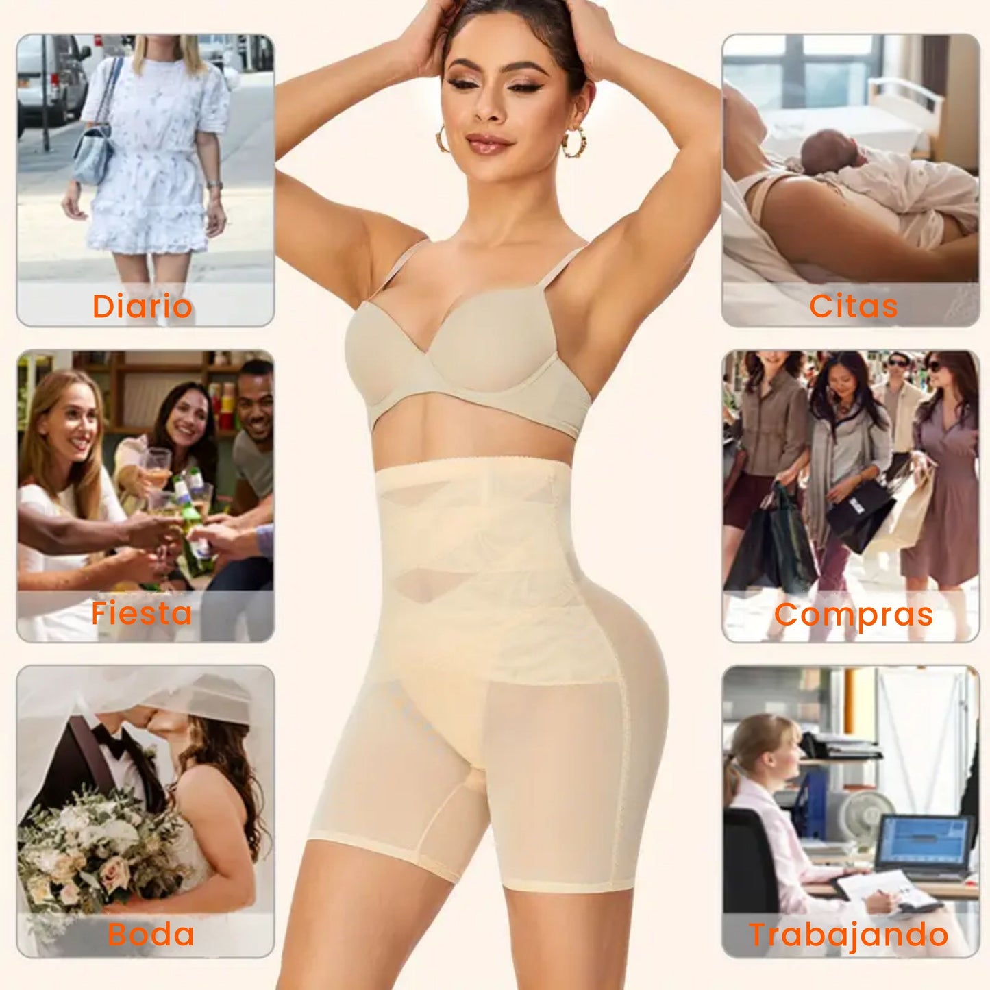 Panty 3 EN 1™ – Control de abdomen + Realce de glúteos 🍑✨