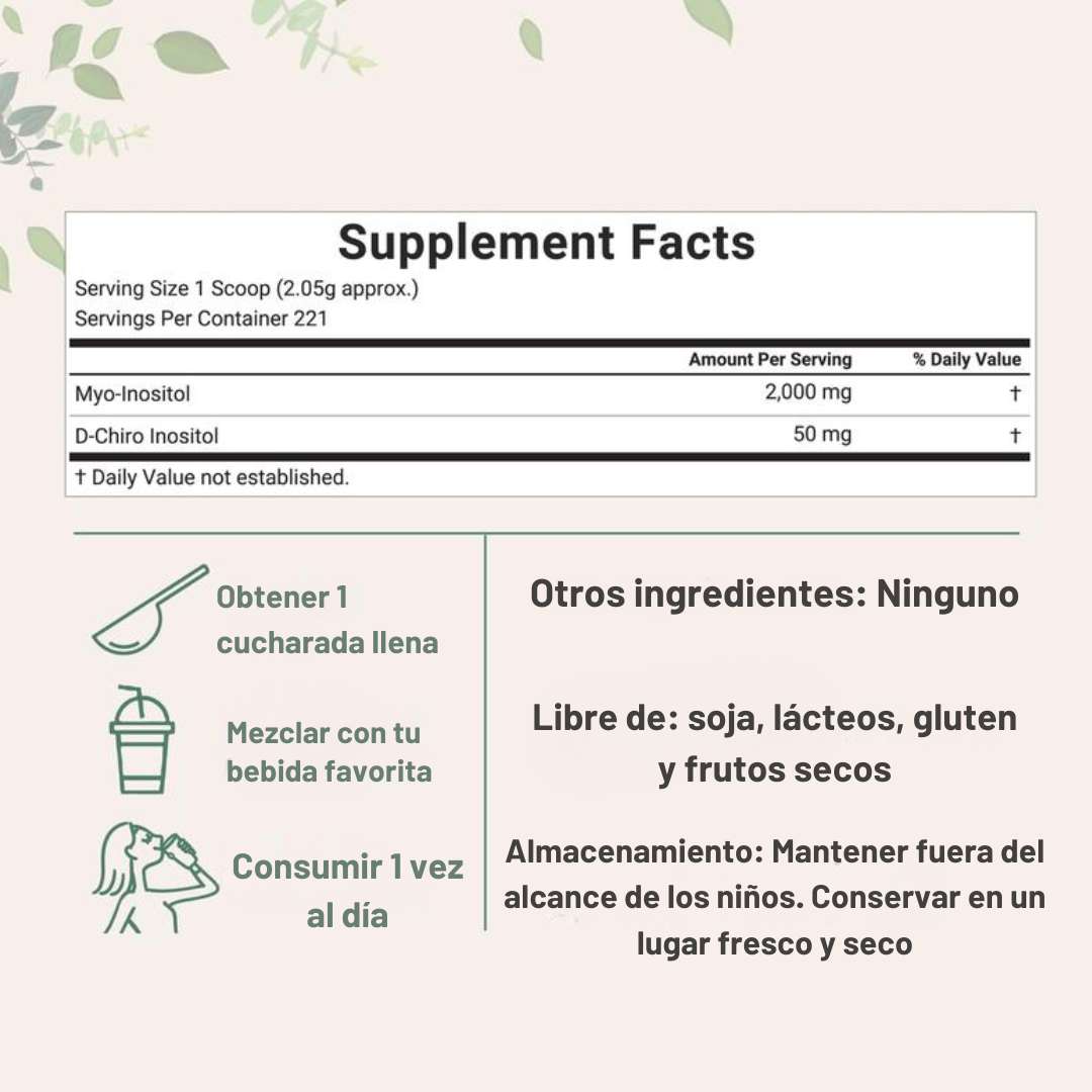Micro Ingredients Myo-Inositol + D-Chiro Inositol 1 lb 🌸🌿
