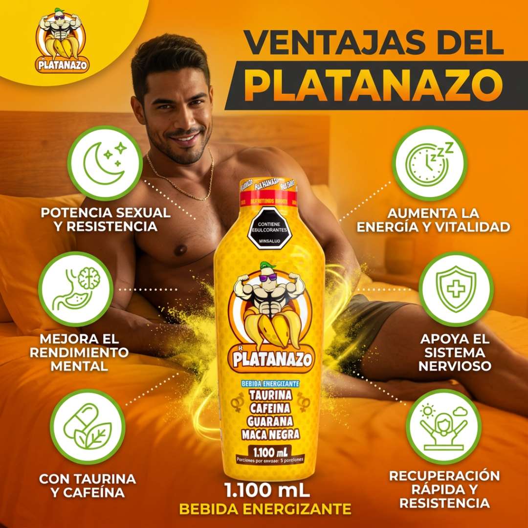 🔥 El Platanazo™ – Energía Masculina Natural y Rendimiento Total