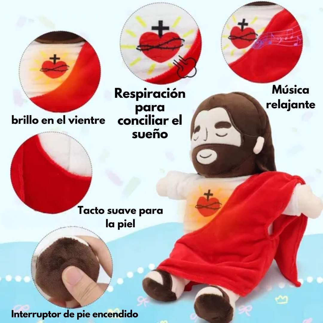 Jesús Mi Fiel Amigo™  – Peluche respirando y musical ✨