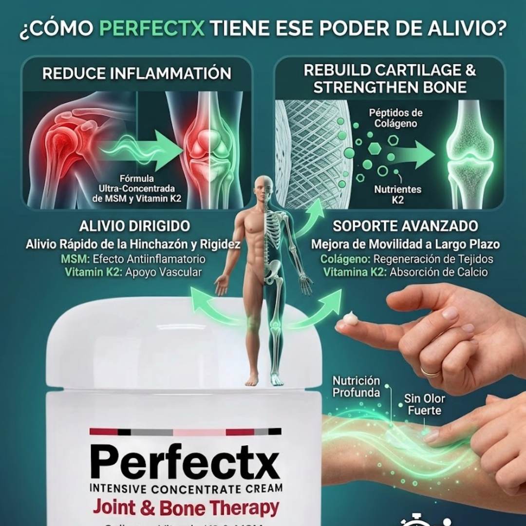 Perfectx™ 2 Cremas para Articulaciones y Huesos – Alivio y Movilidad Diaria 🦴