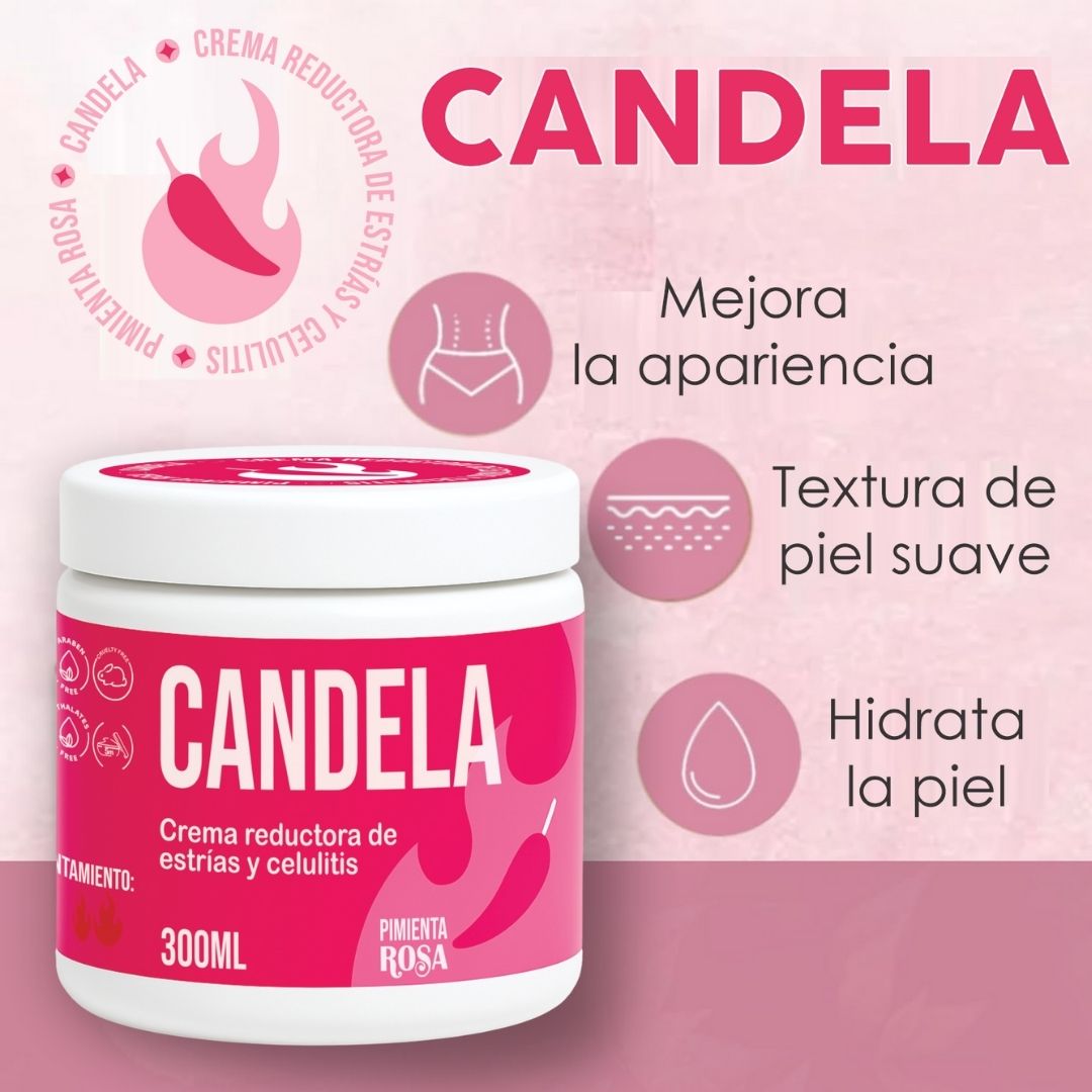 CANDELA™ Crema – Piel firme, Sin estrías y celulitis 🔥
