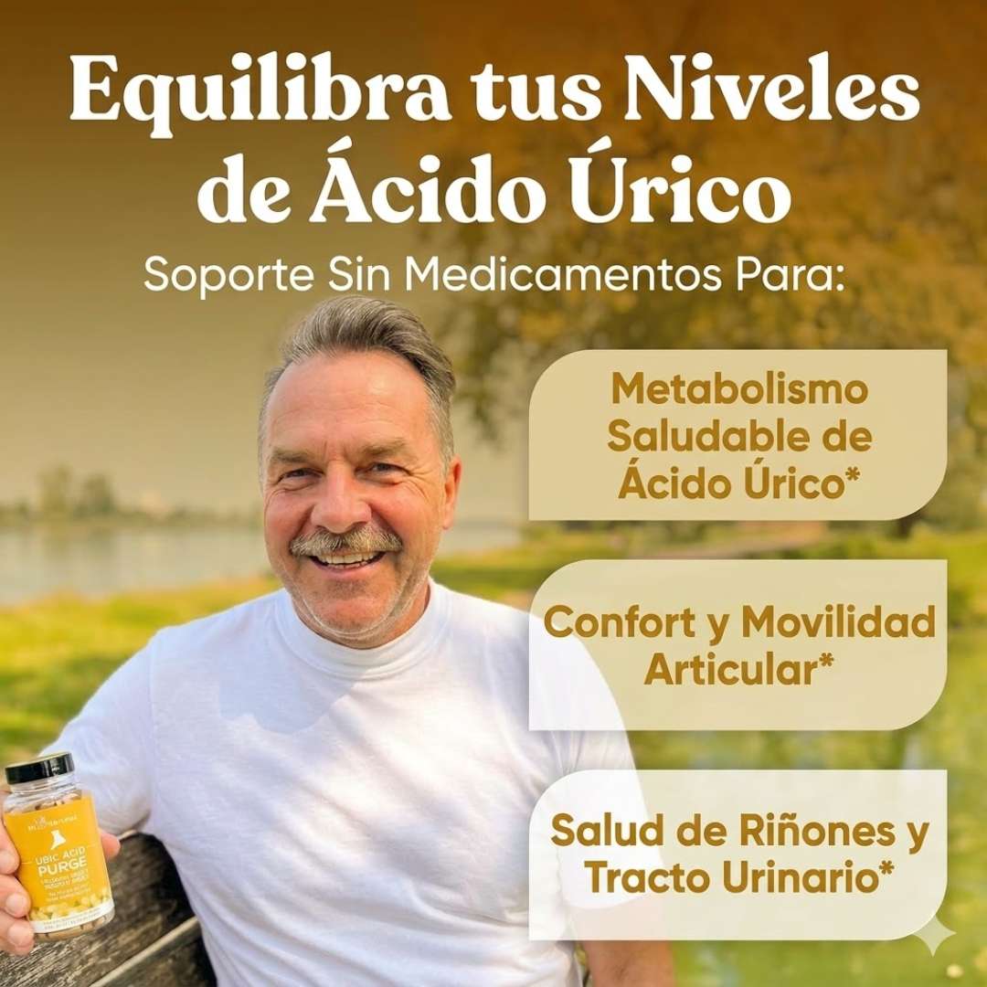 💚Natural Uric Acid Purge™ x 60 Cápsulas – Bienestar Articular y Equilibrio Diario 💚