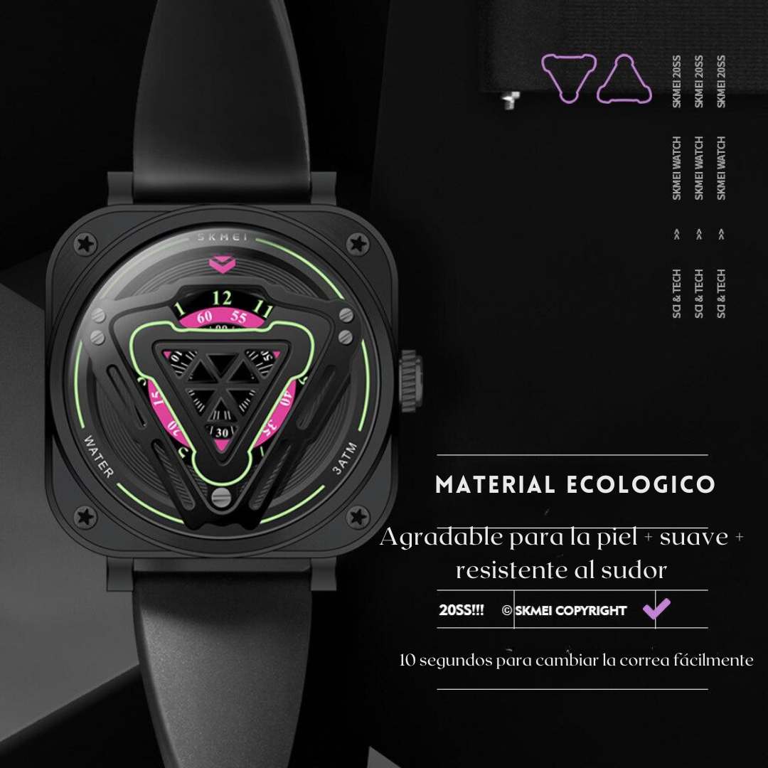 Reloj Skmei 2107™ – Estilo Oversize Unisex + Estuche Oficial 🎛