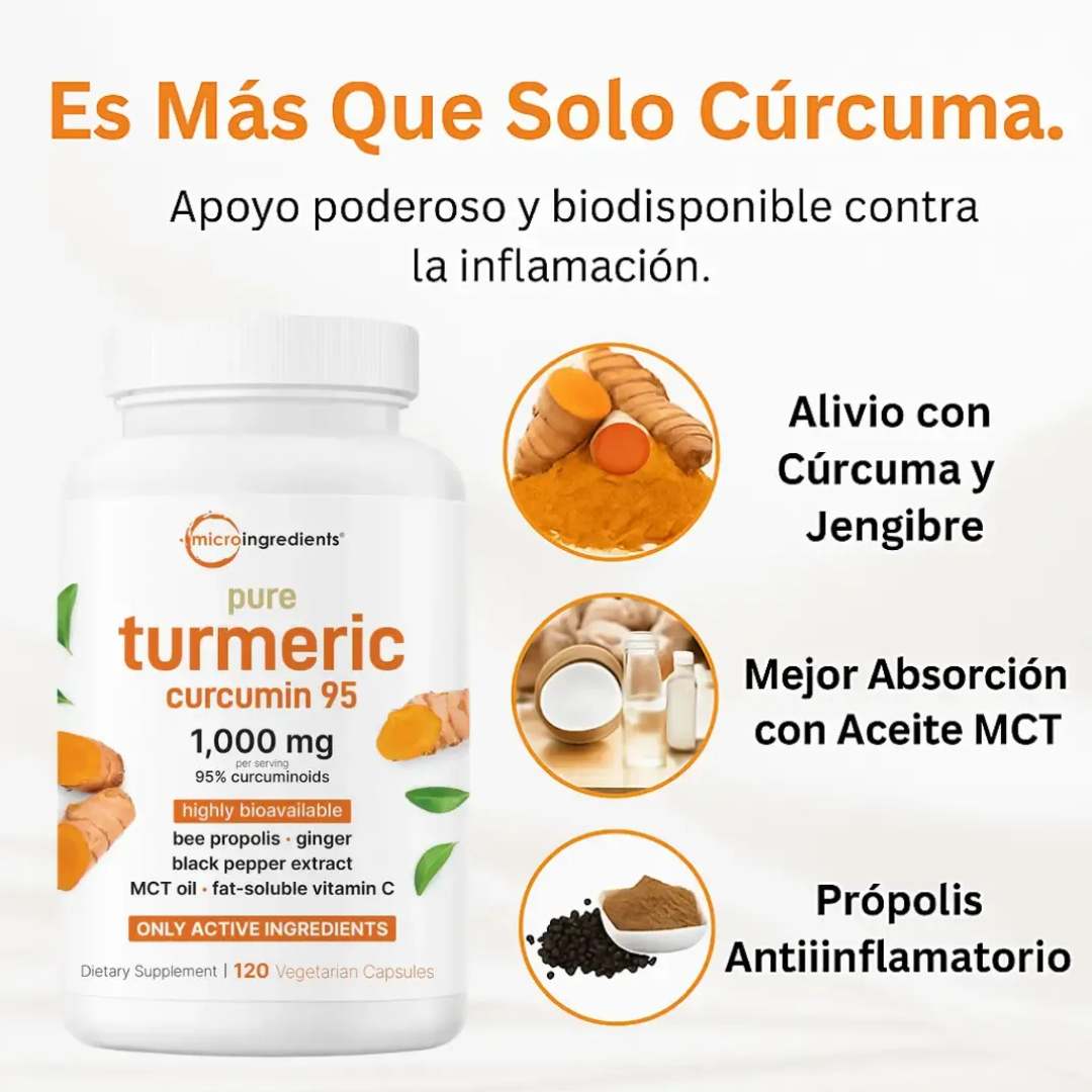 Toplux Turmeric Complex™  –  cápsulas antioxidantes y antiinflamatorias 🌿