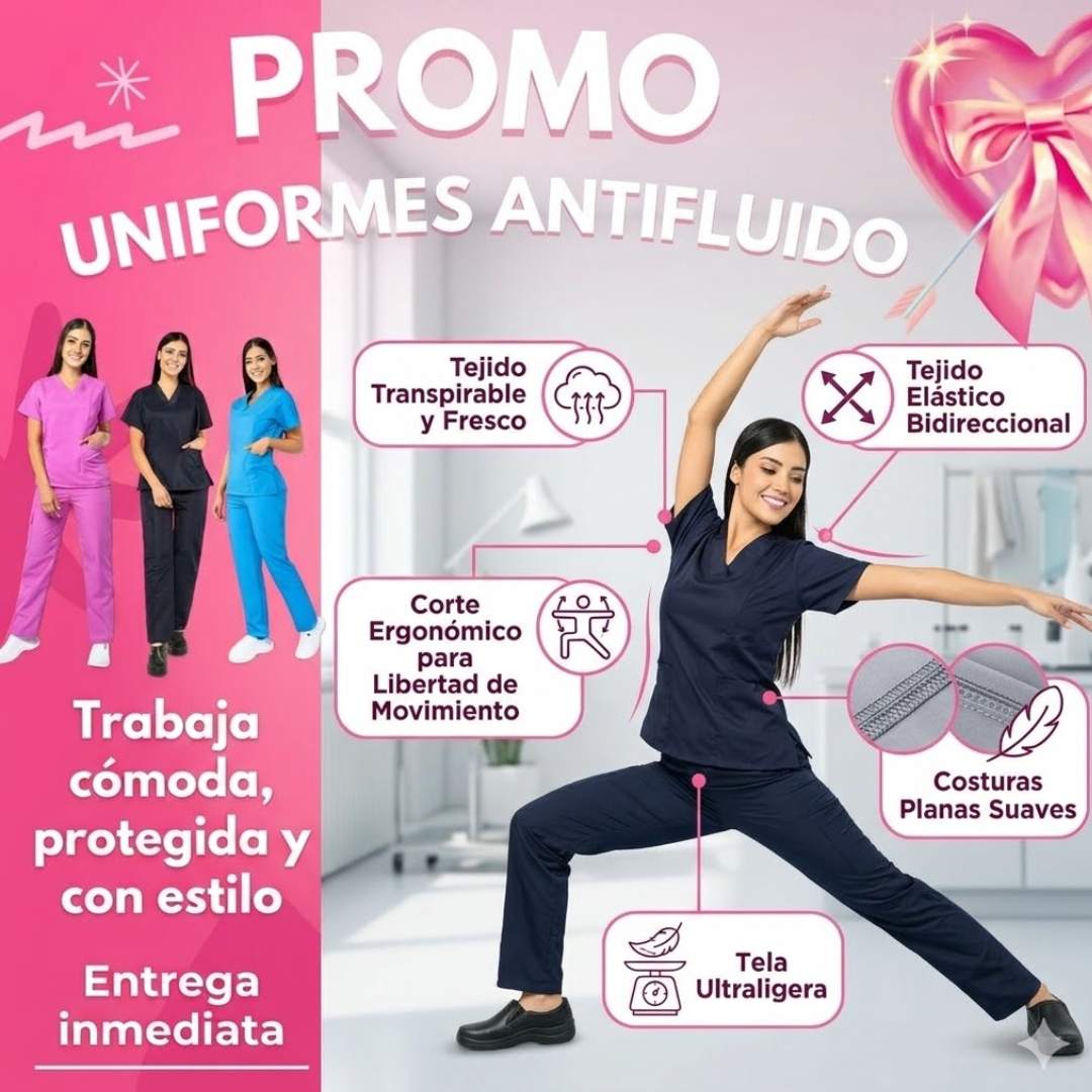 🧵✨Uniforme Antifluido  – Comodidad, Protección y Estilo Profesional