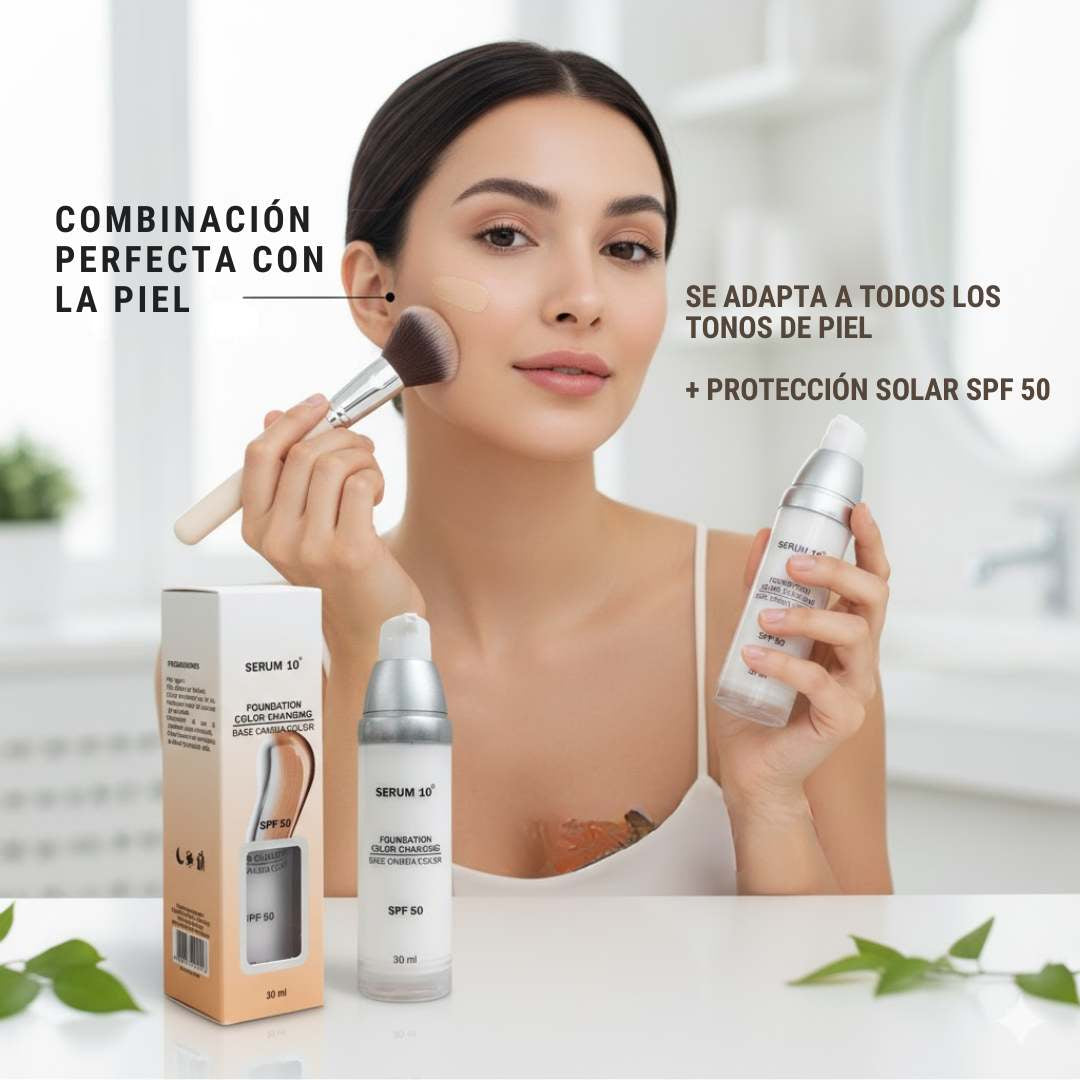 Base Mágica Autoajustable™ SPF 50 – Tu tono perfecto, sin esfuerzo 💖