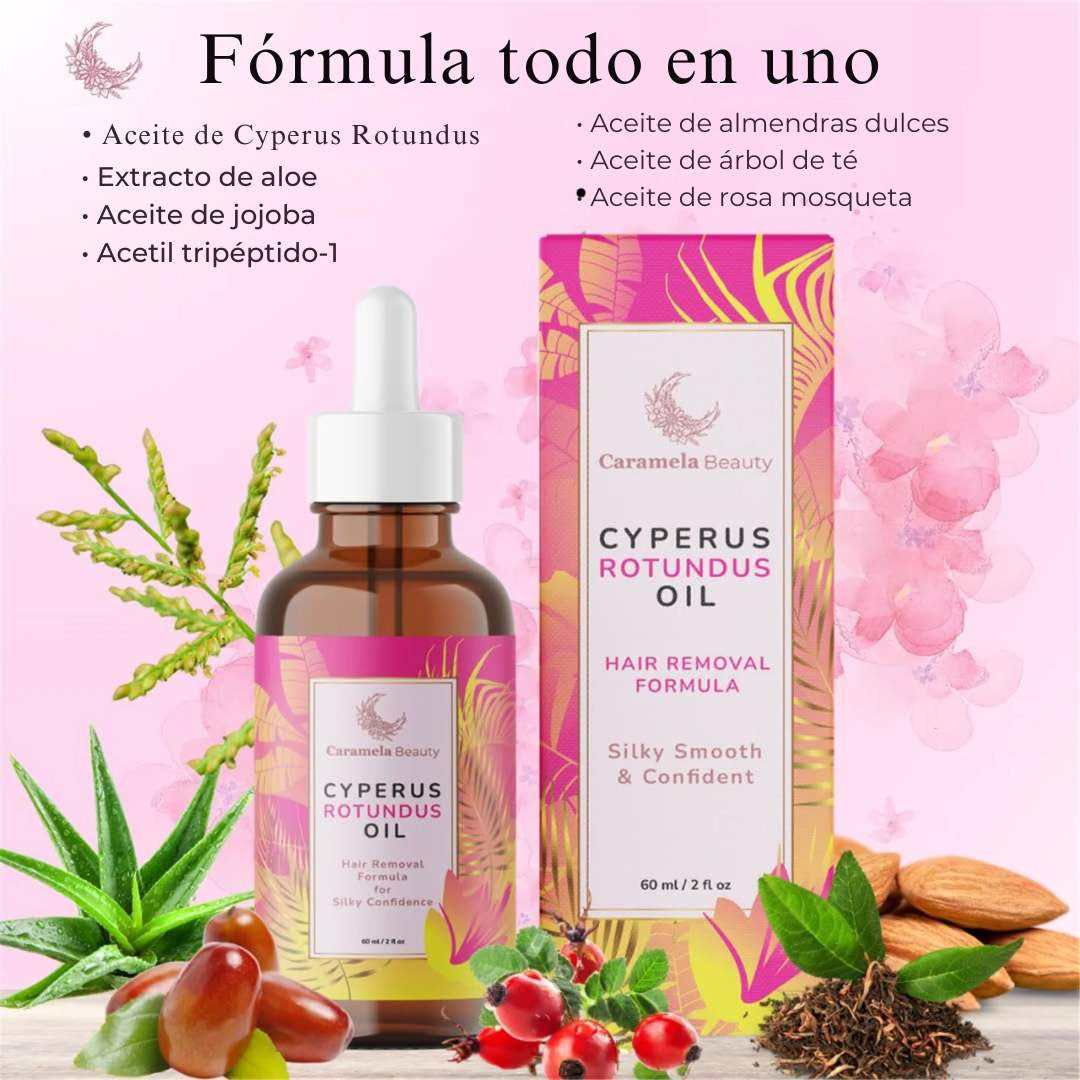 Cyperus Rotundus Oil – Piel Suave + Menos Vello Progresivo 🧴✨