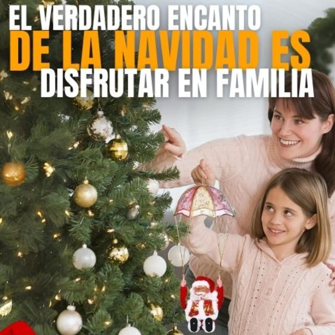 🎅 Papá Noel Giratorio™ con Sonido – Magia navideña en movimiento ✨