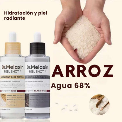 ✨ Combo x 2 Ampollas de arroz Peel Shot Glow™  – Doble poder iluminador y anti-edad 🌾