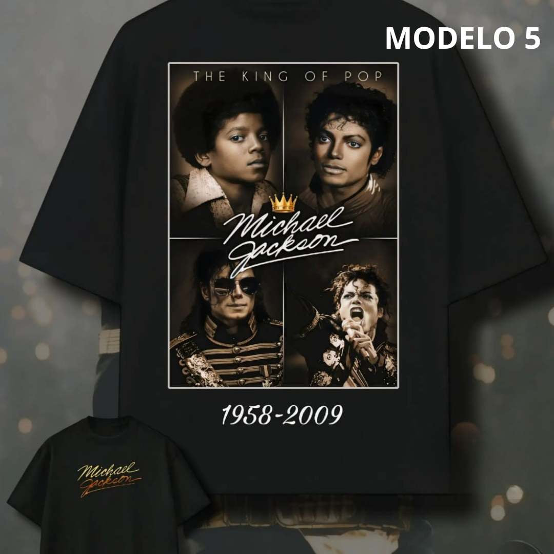 🎤🔥 Camiseta Oversize Michael Jackson™ –  Rey del Pop