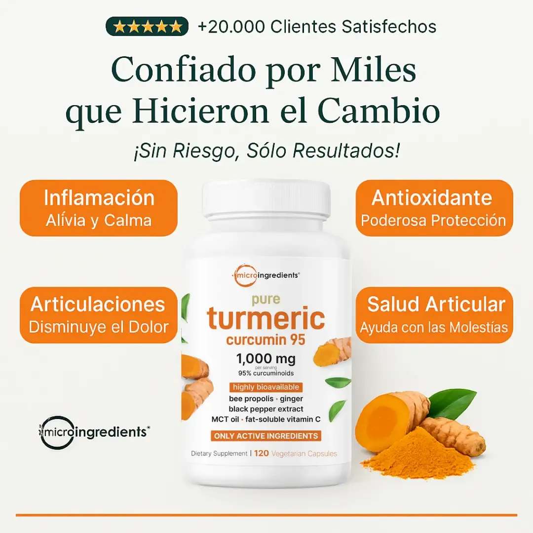 Toplux Turmeric Complex™  –  cápsulas antioxidantes y antiinflamatorias 🌿