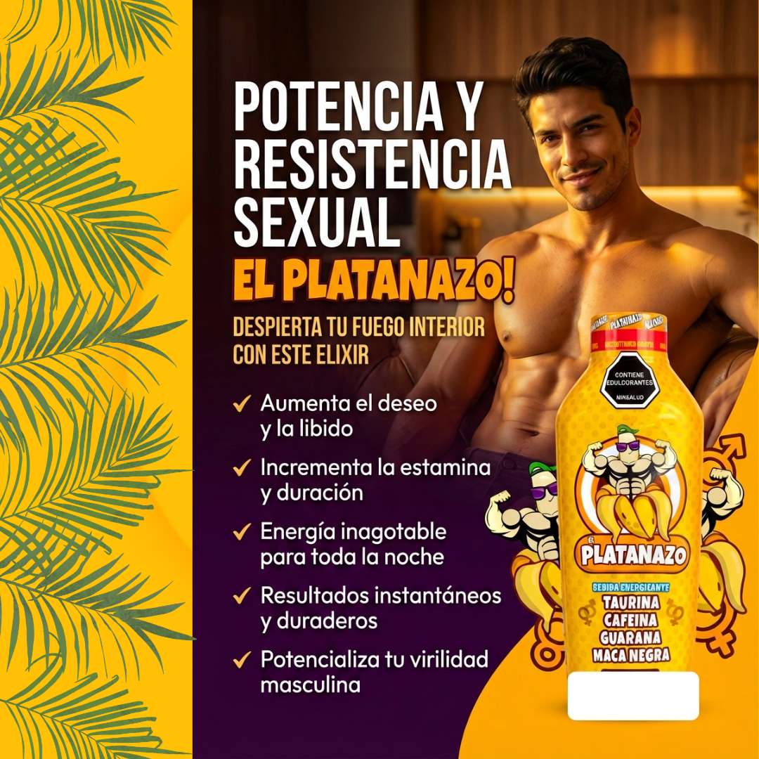 🔥 El Platanazo™ – Energía Masculina Natural y Rendimiento Total