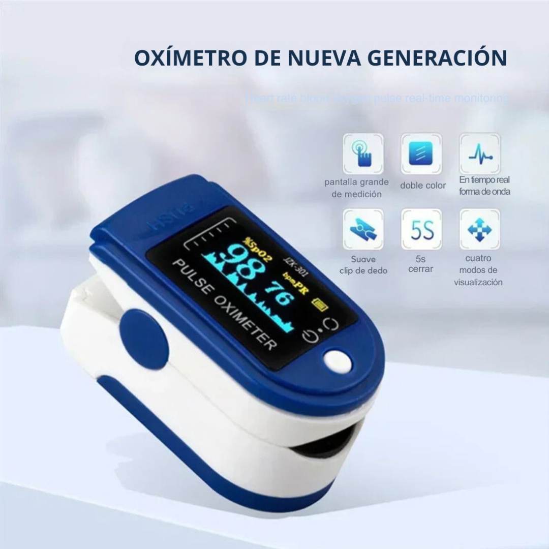 Combo Salud Vital™ – Tensiómetro Digital + Oxímetro de Pulso 🔋