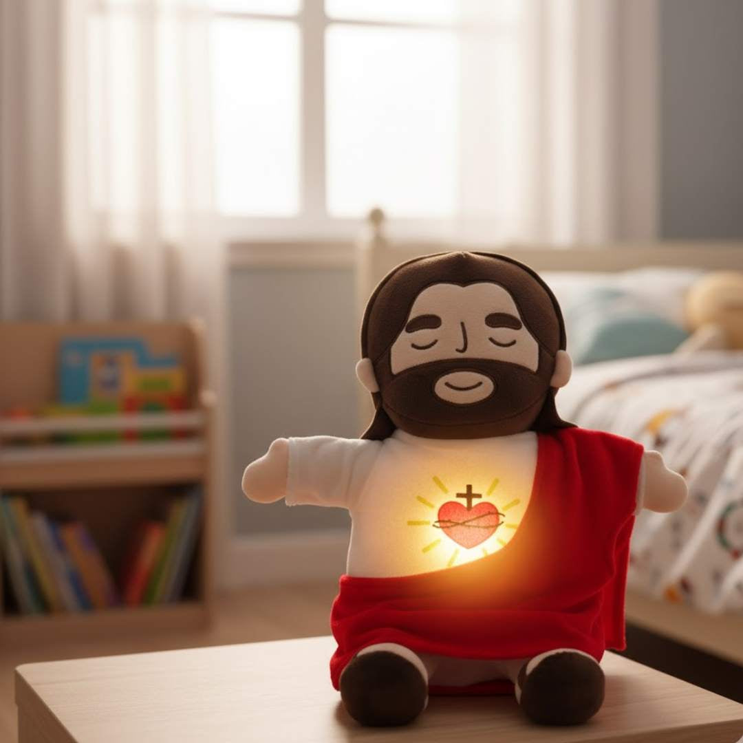 Jesús Mi Fiel Amigo™  – Peluche respirando y musical ✨