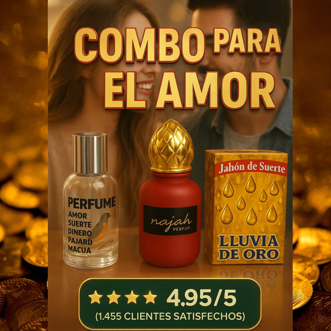 Combo Especial Amor, Salud y Fortuna™ – Perfumes Energéticos + Jabón 🍀
