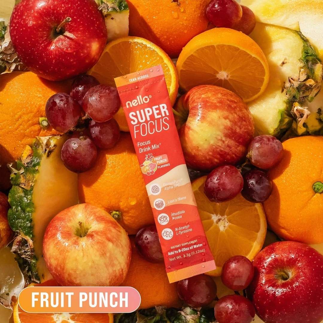 Nello SuperFocus™ x 20 sobres – Energía limpia y enfoque mental 🍍💥