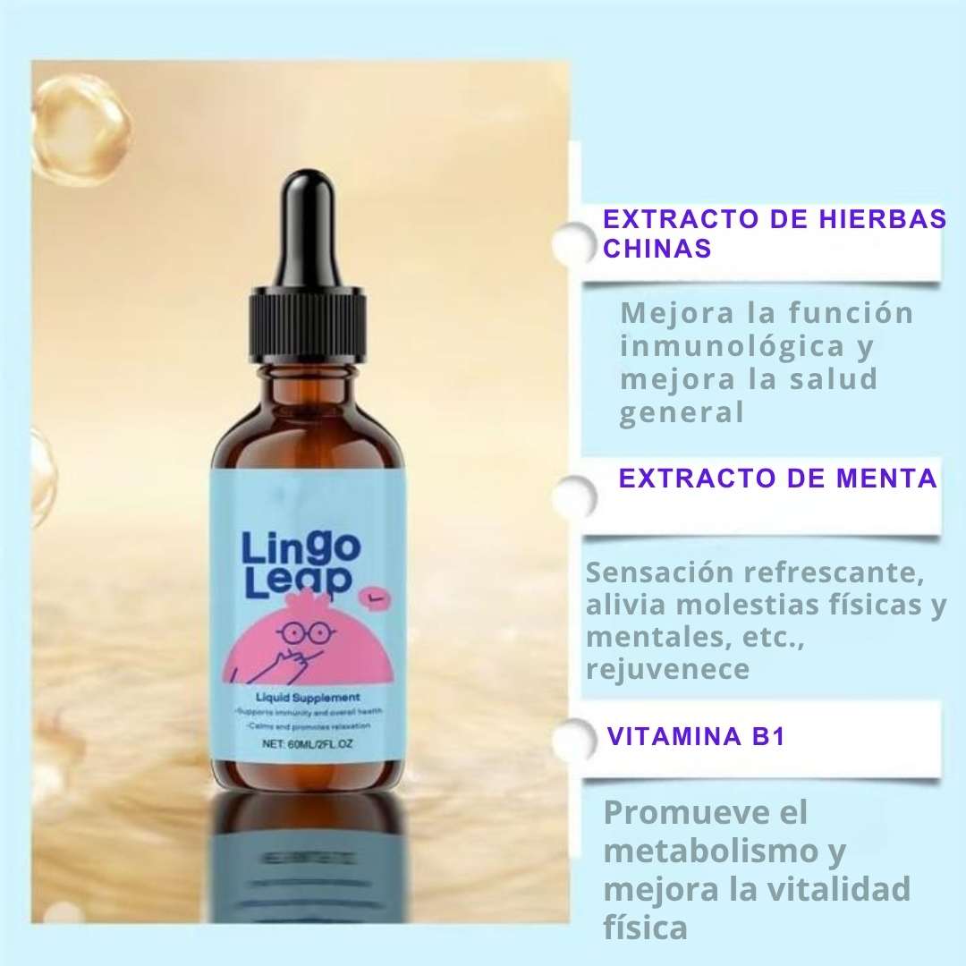 Lingo Leap™ Gotas Naturales 30ml – Estimula el habla y el aprendizaje infantil 🧠💧