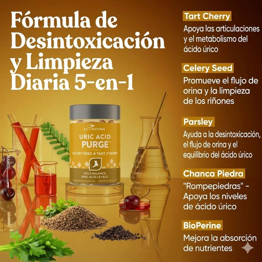 💚Natural Uric Acid Purge™ x 60 Cápsulas – Bienestar Articular y Equilibrio Diario 💚
