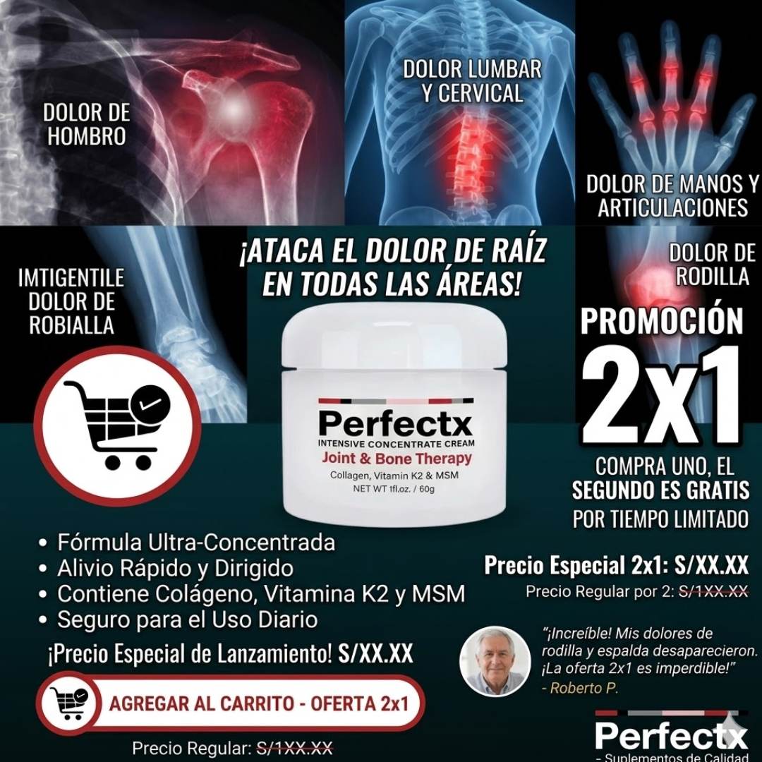 Perfectx™ 2 Cremas para Articulaciones y Huesos – Alivio y Movilidad Diaria 🦴