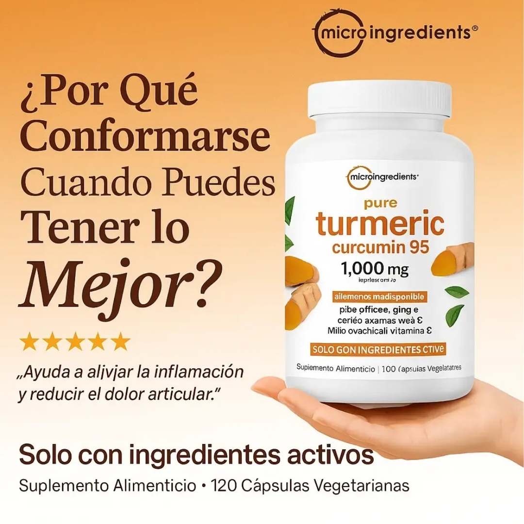 Toplux Turmeric Complex™  –  cápsulas antioxidantes y antiinflamatorias 🌿