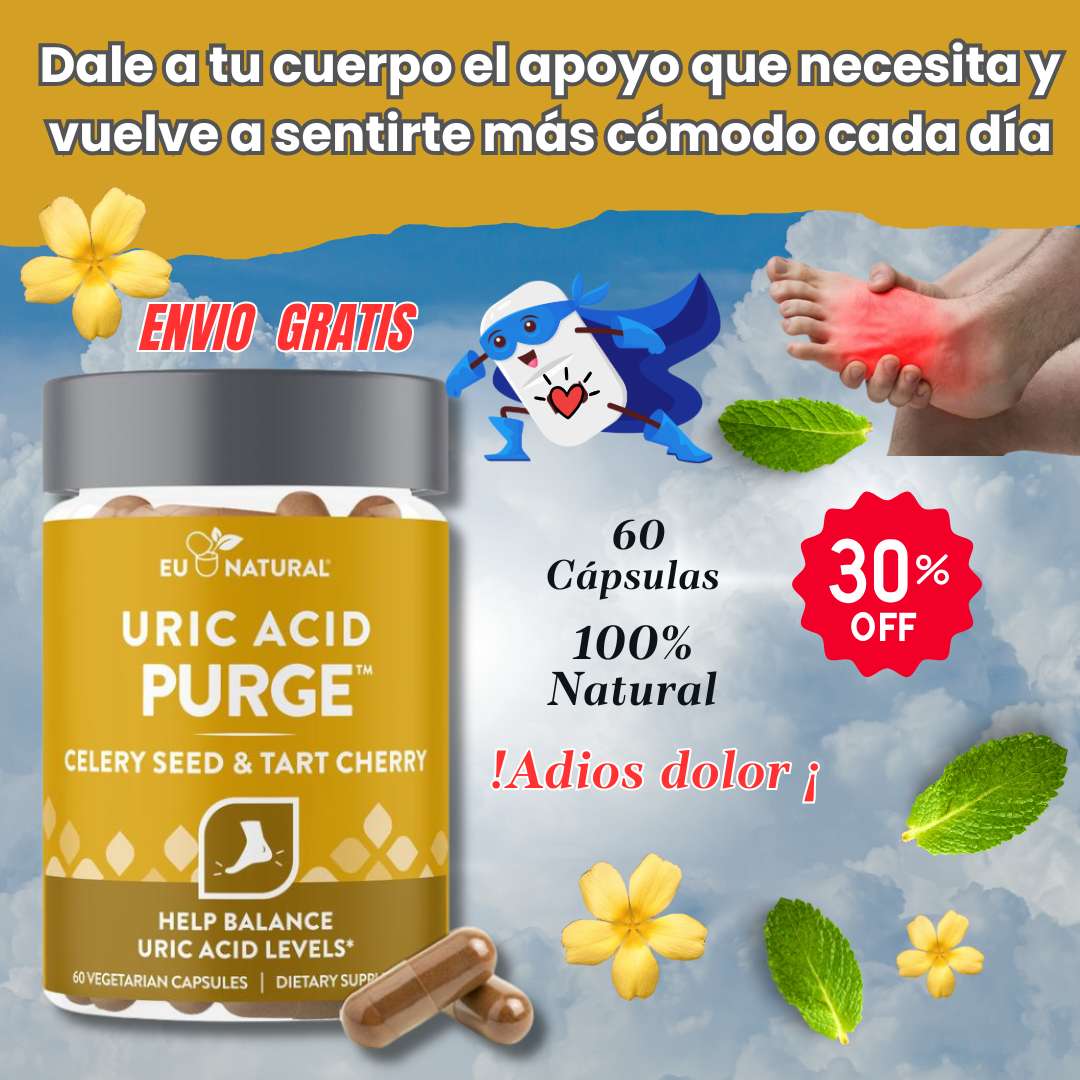 💚Natural Uric Acid Purge™ x 60 Cápsulas – Bienestar Articular y Equilibrio Diario 💚