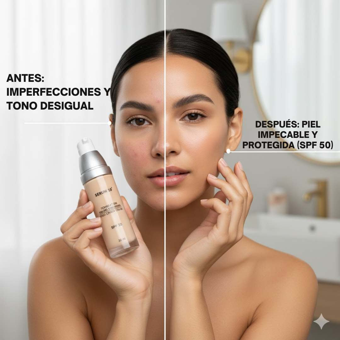 Base Mágica Autoajustable™ SPF 50 – Tu tono perfecto, sin esfuerzo 💖